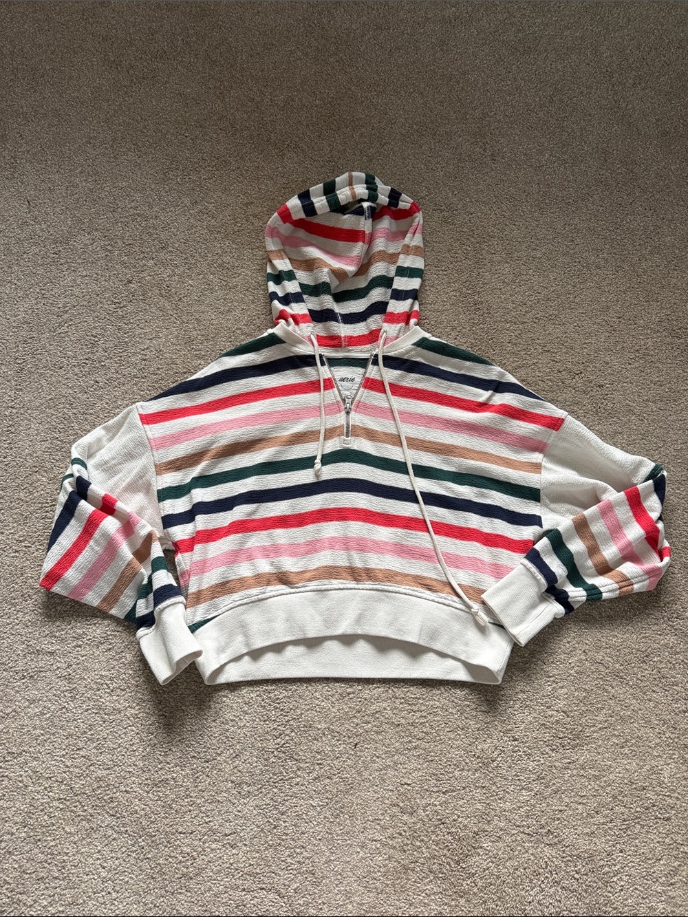 Like New Aerie Crop Half Zip S